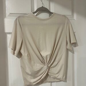 lululemon athletica Crescent Tee in White Opal